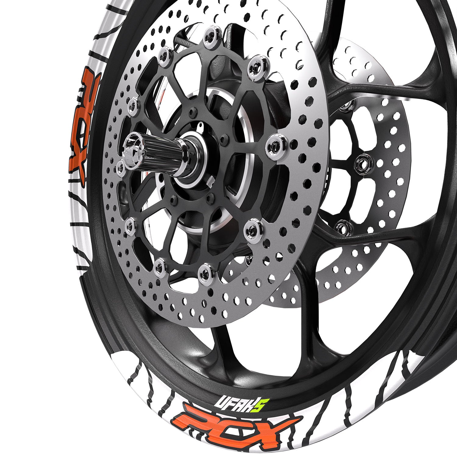 Honda PCX Tasarımlı Jant Şeridi #renk_turuncu