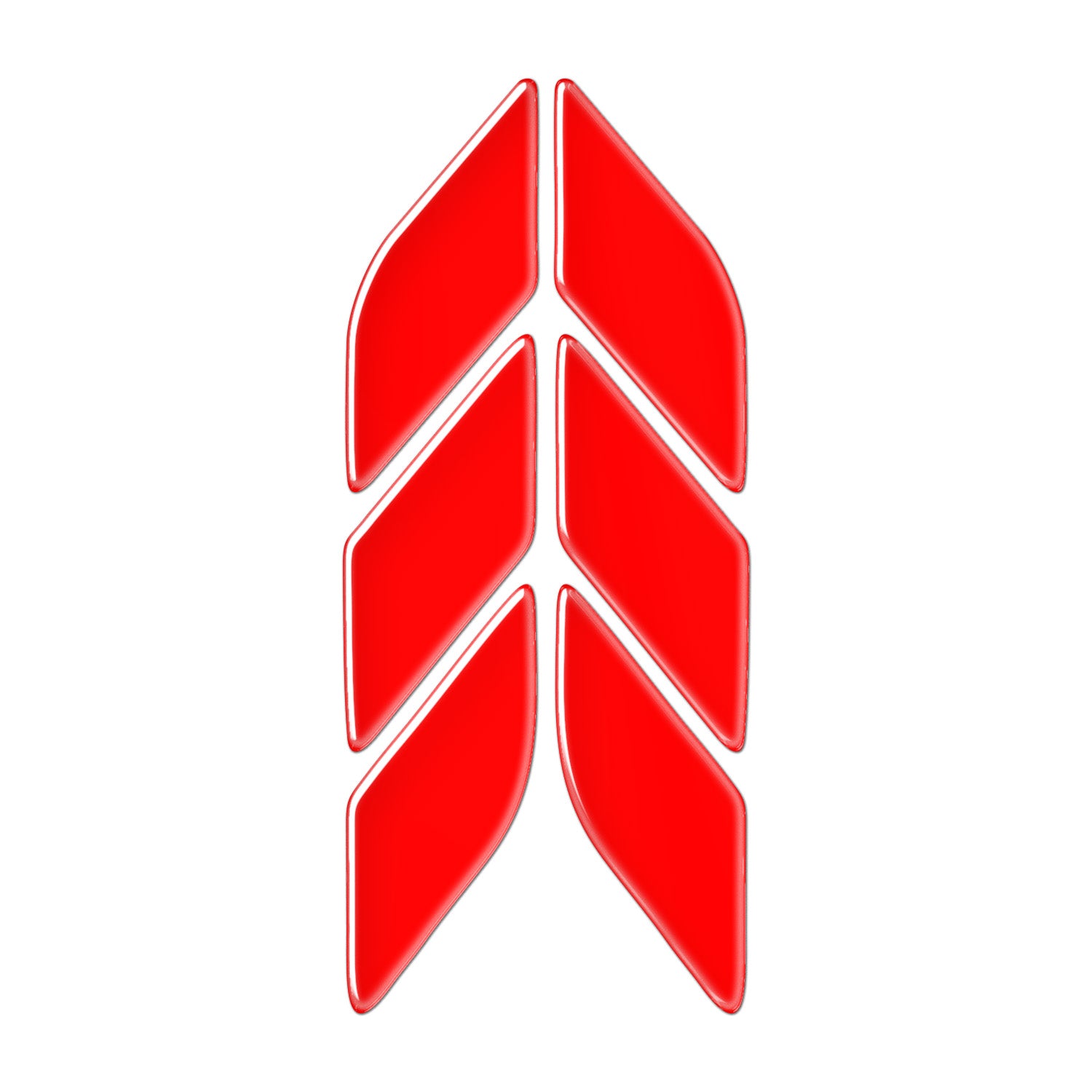 Motosiklet Uyarı 3D Sticker #renk_reflektif kırmızı