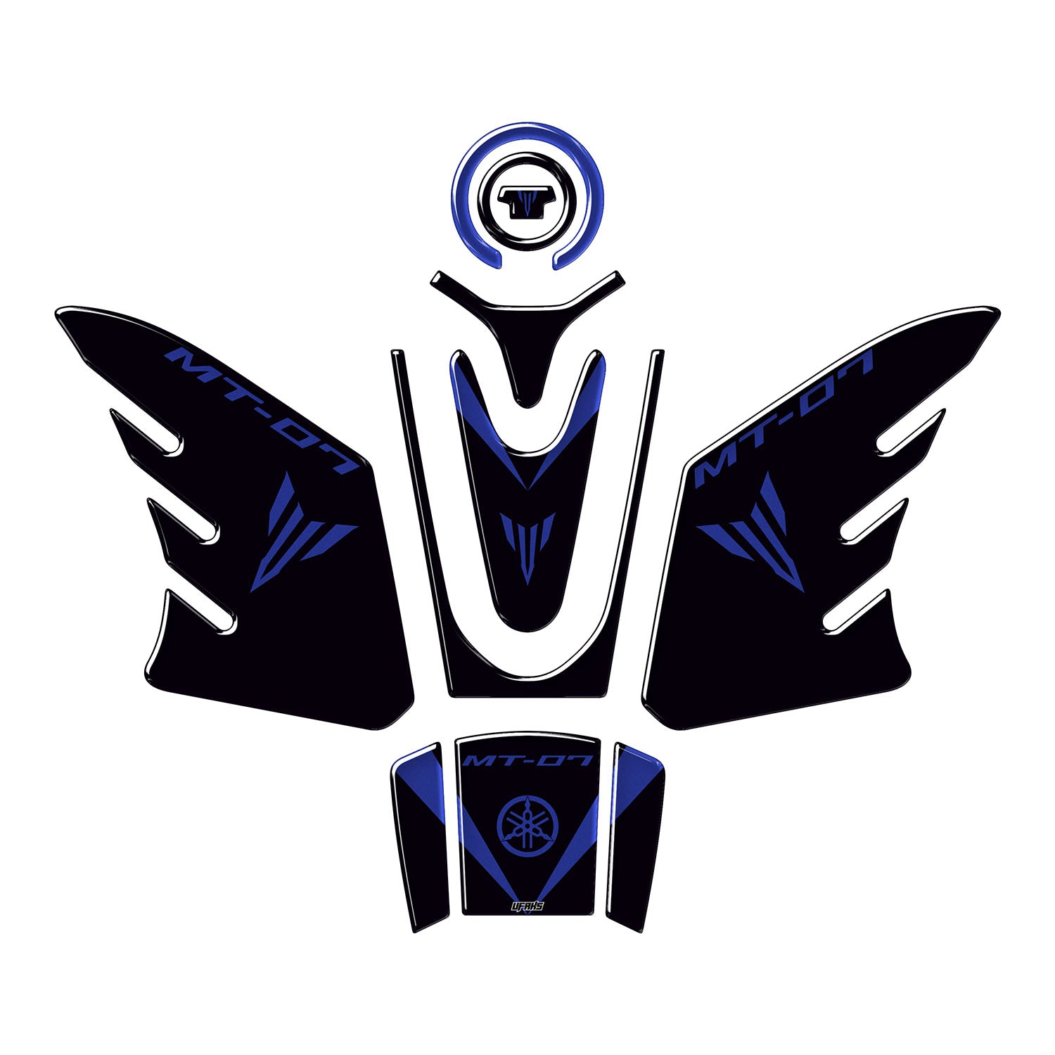 Yamaha MT-07 Uyumlu Tank Pad Set (2021-2024) #renk_lacivert