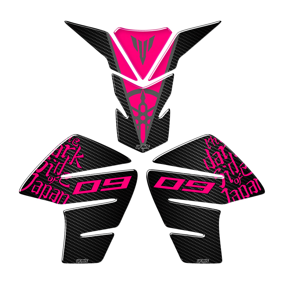 Yamaha MT-09 Tank Pad Set #renk_florasan pembe