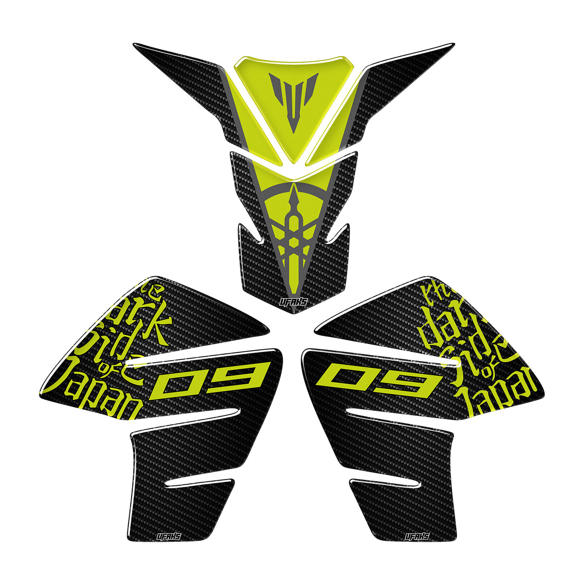 Yamaha MT-09 Tank Pad Set #renk_florasan sarı