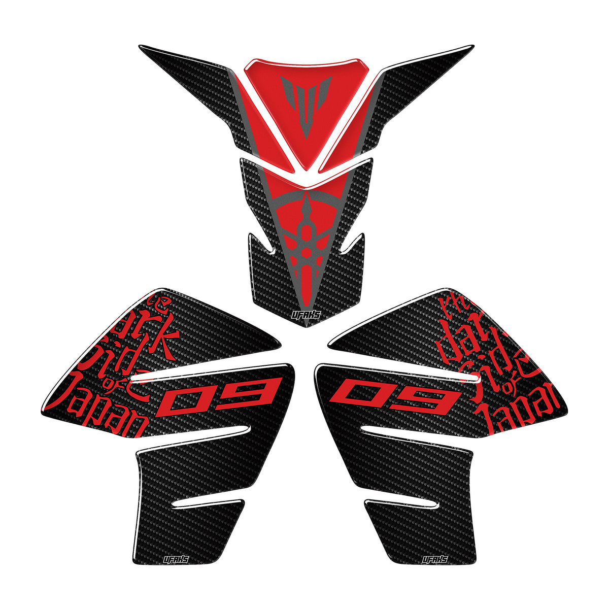 Yamaha MT-09 Tank Pad Set #renk_kırmızı