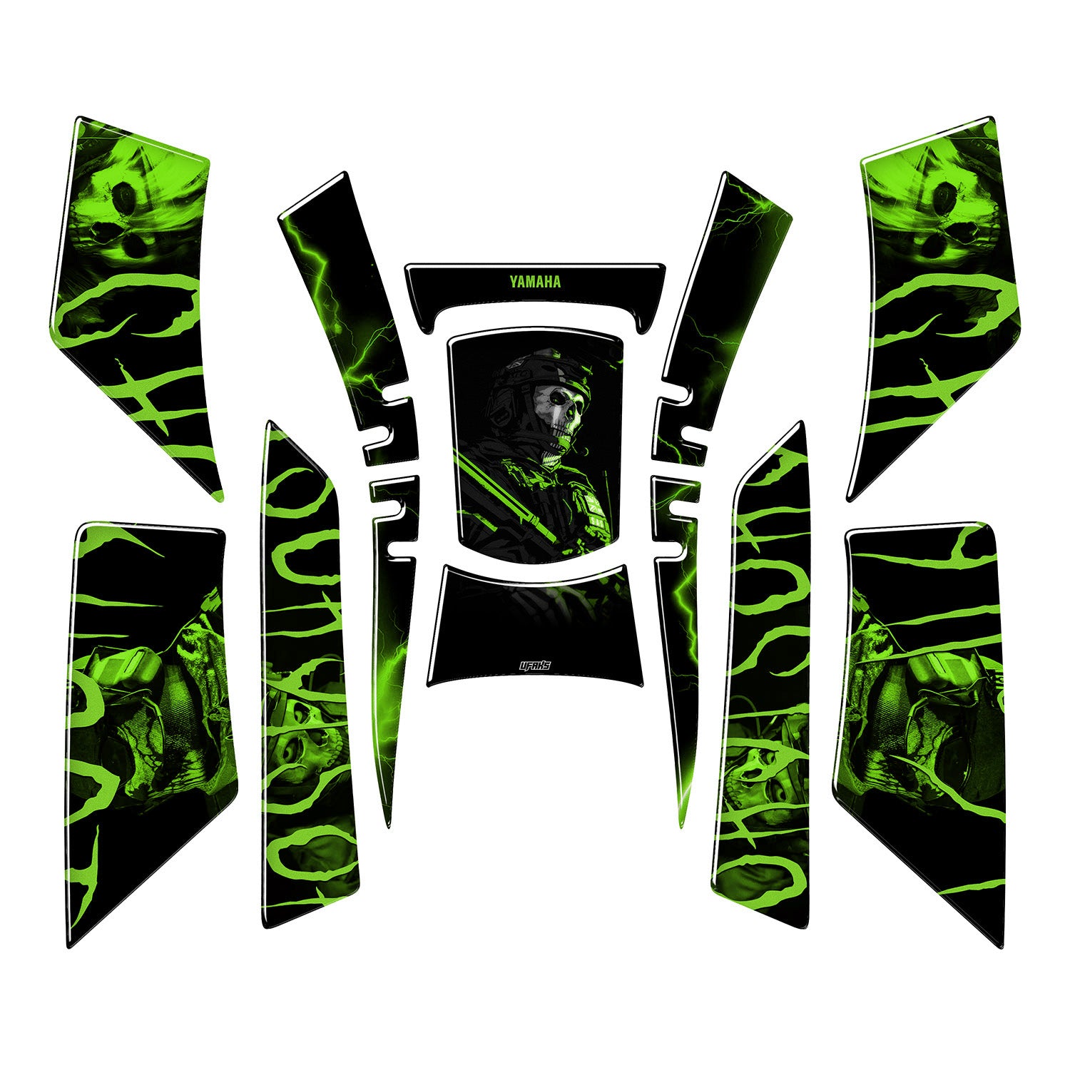 Yamaha NMAX Ghost Full Tank Pad Set (2021-2024) #renk_ghost sight