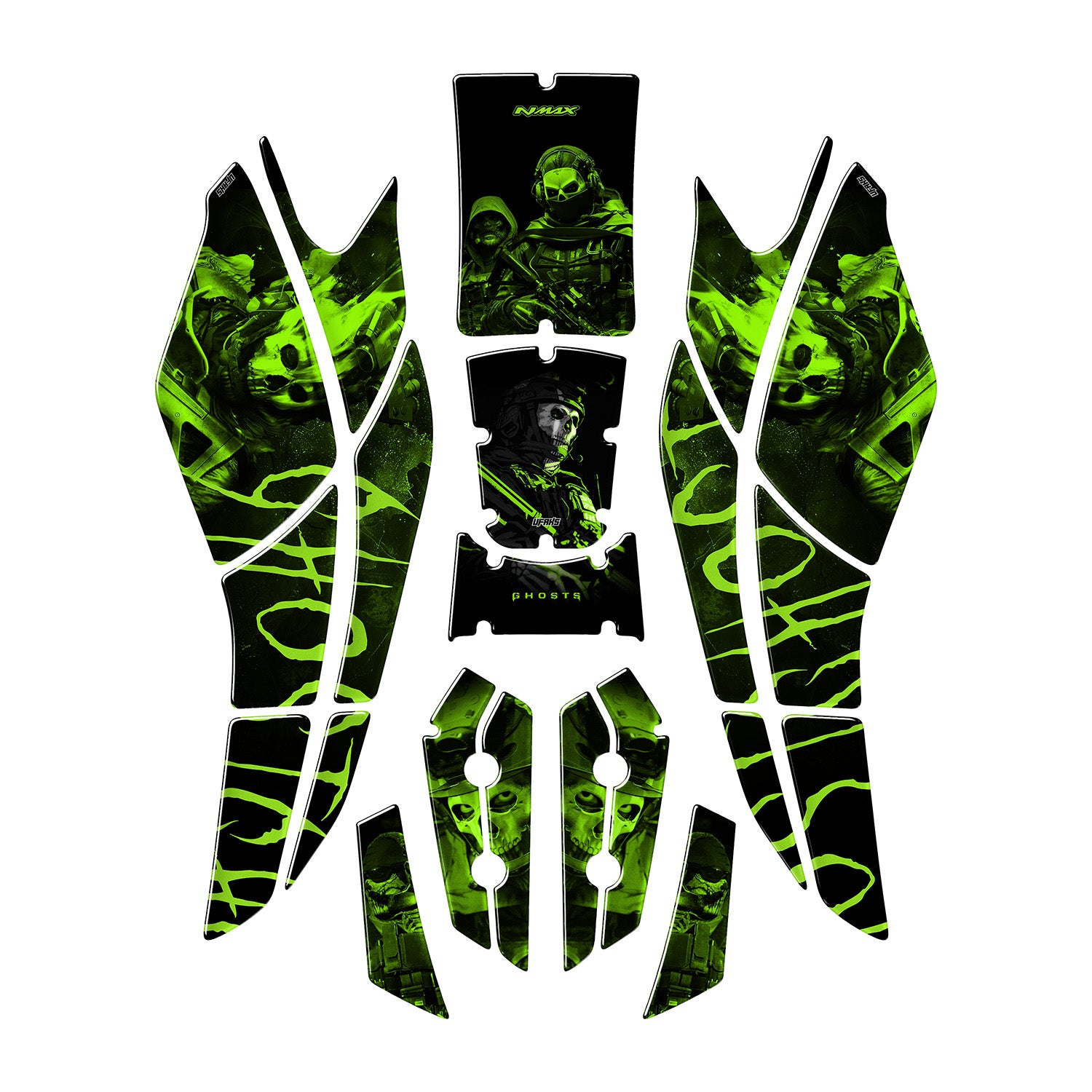 Yamaha NMAX Ghost Full Tank Pad Set (2025) #renk_ghost sight