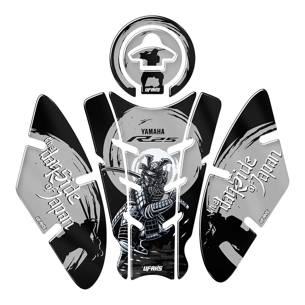 Yamaha R25 The Dark Side of Japan Tank Pad Set (2021) #renk_gri