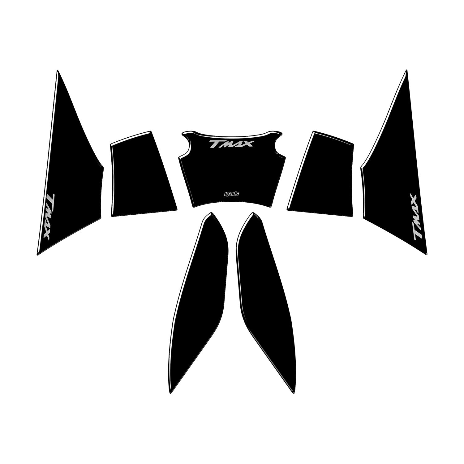 Yamaha TMAX 560 Stealth Line Tank Pad Set (2023-2025) #renk_siyah