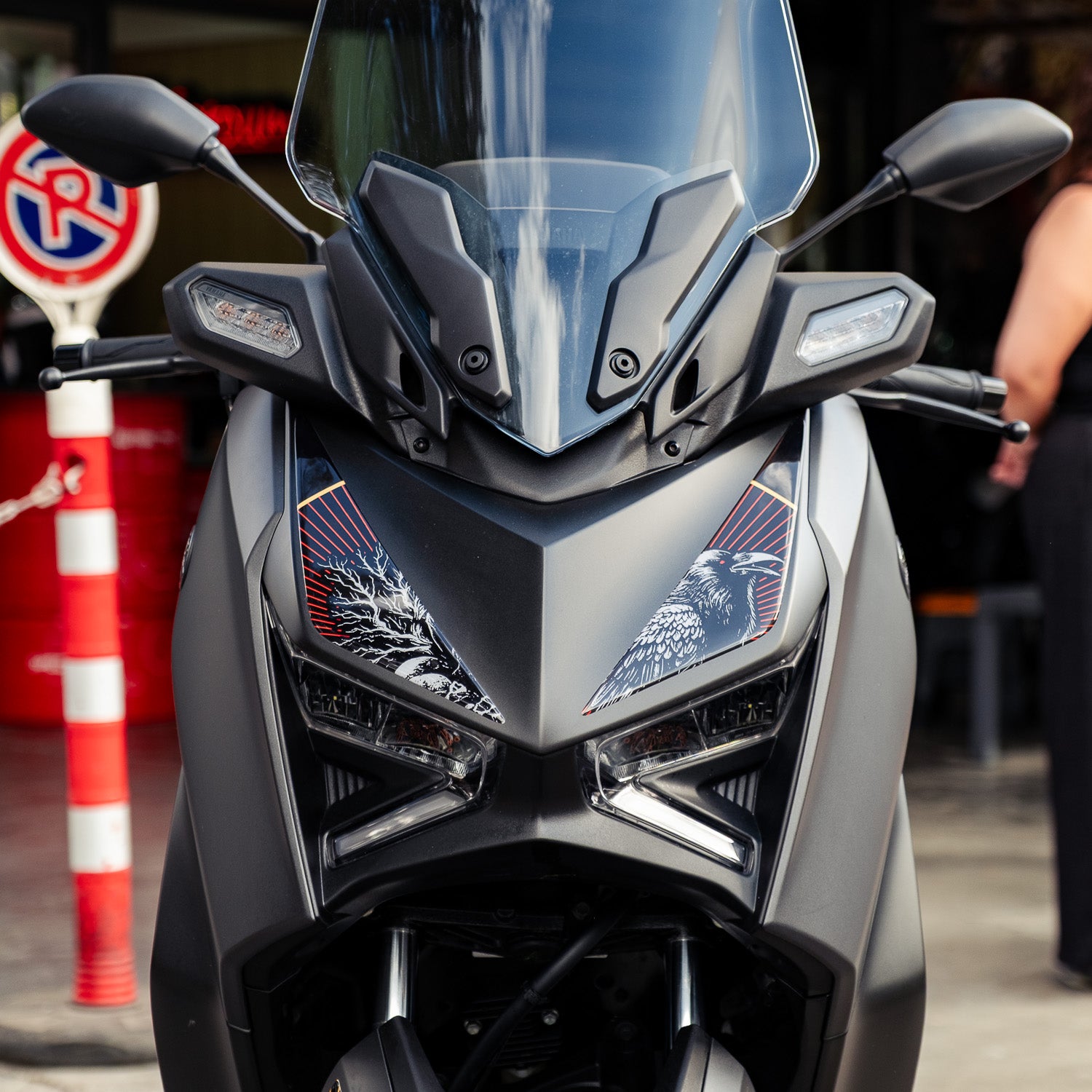 Yamaha XMAX Scarlet Wing Tank Pad Set (2023-2025)