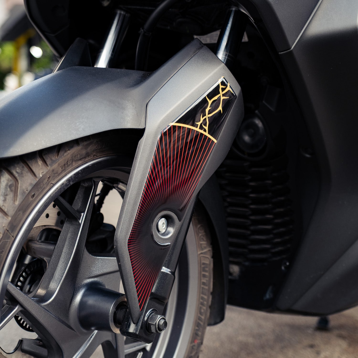 Yamaha XMAX Scarlet Wing Tank Pad Set (2023-2025)