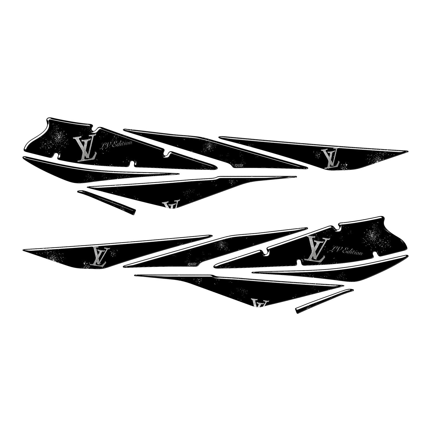 Zontes ZT250T-E LV Tasarımlı Tank Pad Set (2024-2025) #set_yan pad set #renk_gümüş