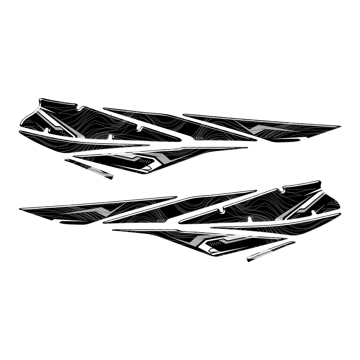 Zontes ZT250T-E Nightline Series Tank Pad Set (2024-2025) #set_yan pad set