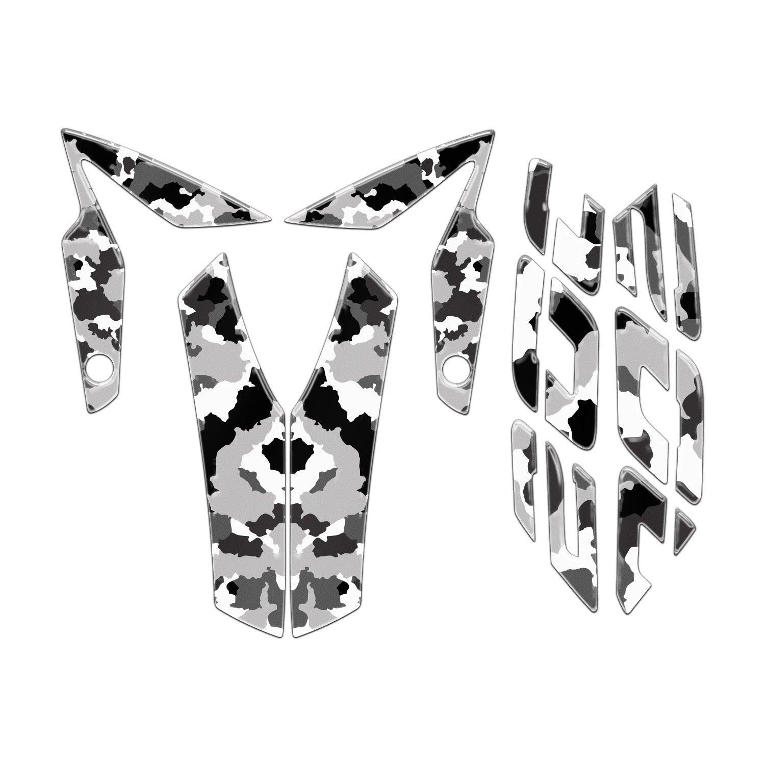 Bajaj Pulsar NS200 Çamurluk 3D Kamuflaj Sticker