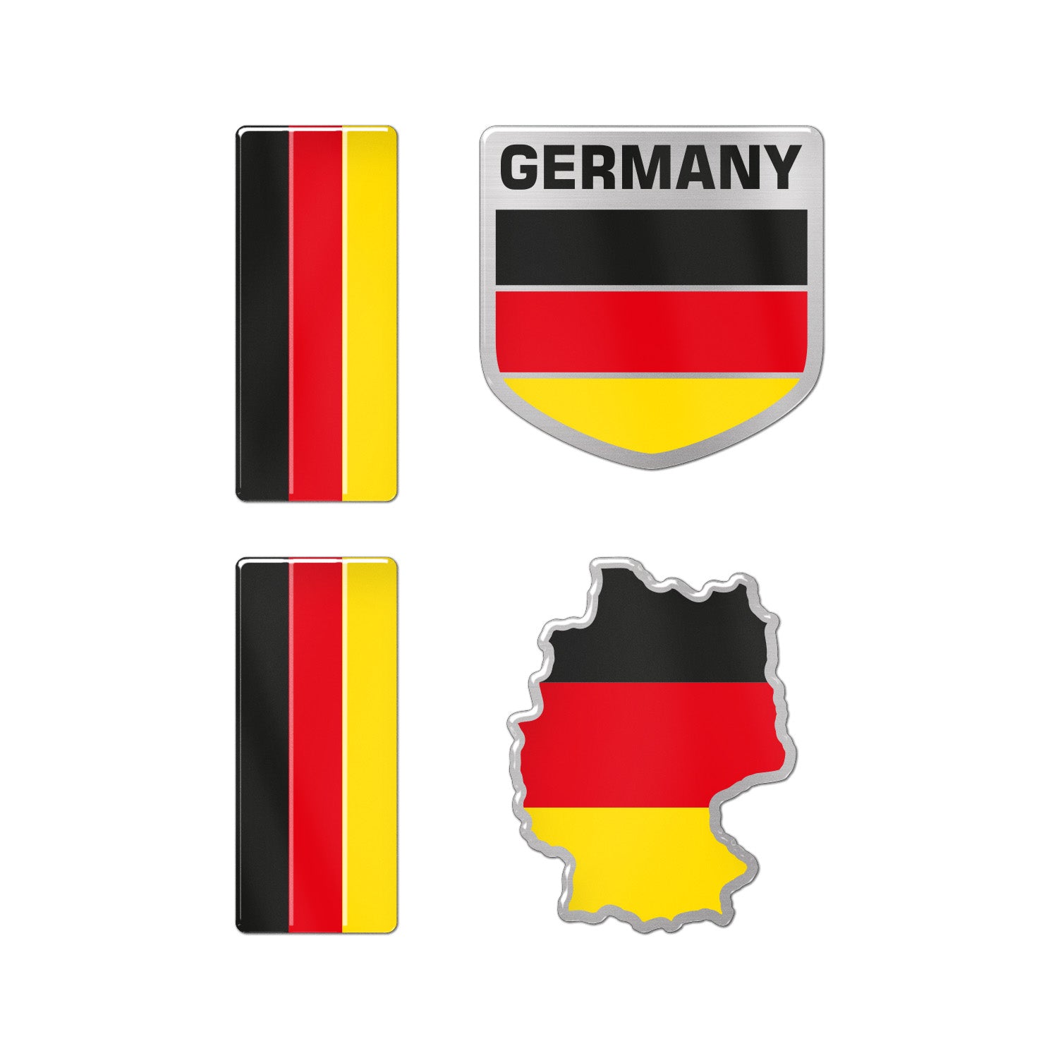 3D Alman Bayrağı Sticker Seti