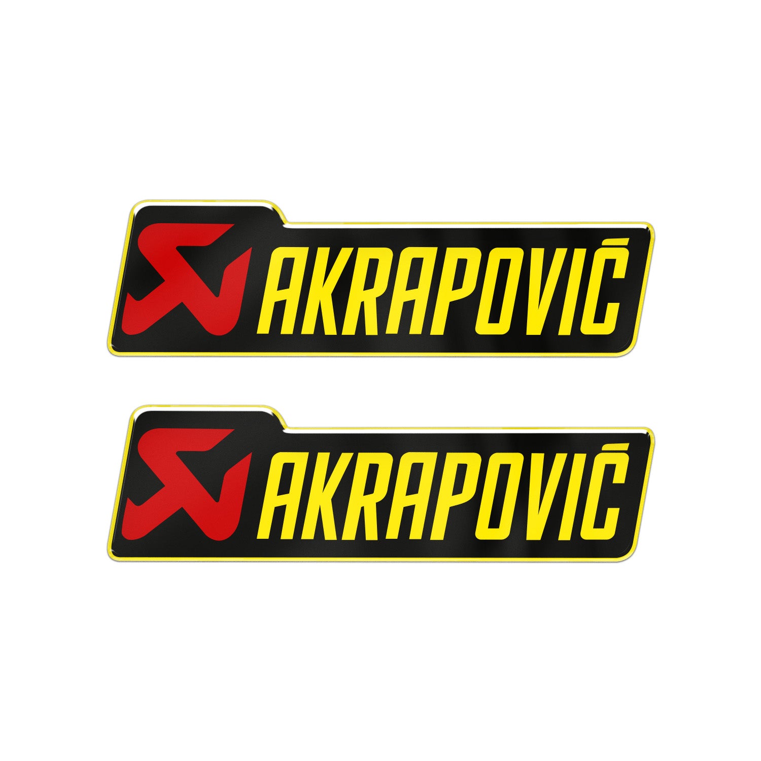3D Akrapovic Kabartmalı Sticker 2 Adet