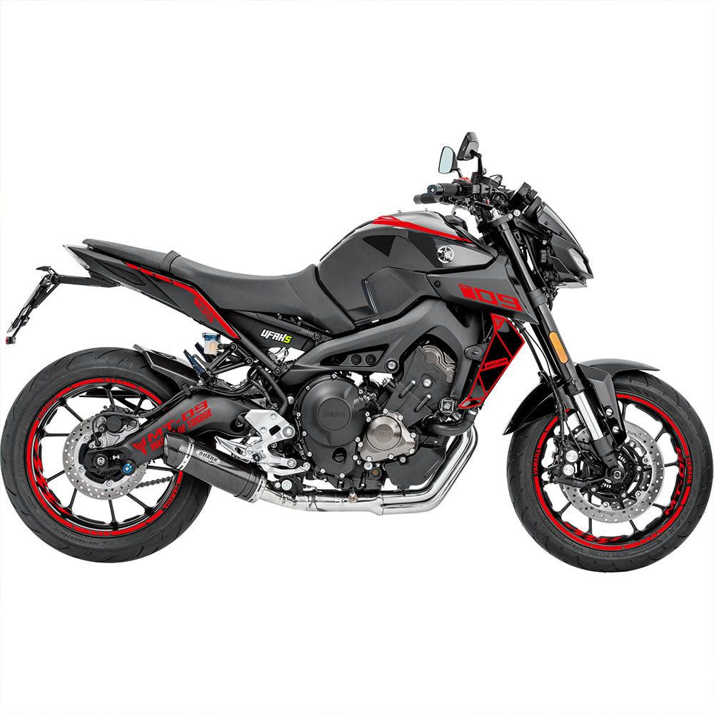 Yamaha MT-09 Sticker Seti #renk_kirmizi