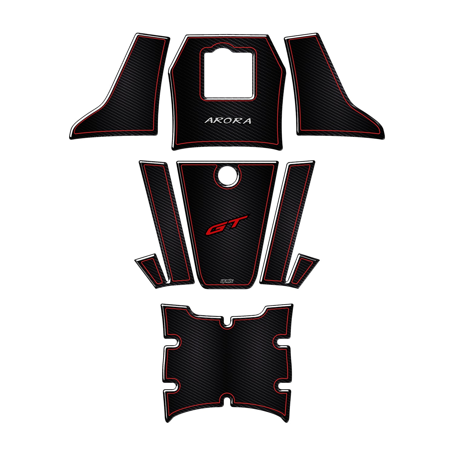 Arora GT Karbon Zeminli Tank Pad Set (2023-2025)