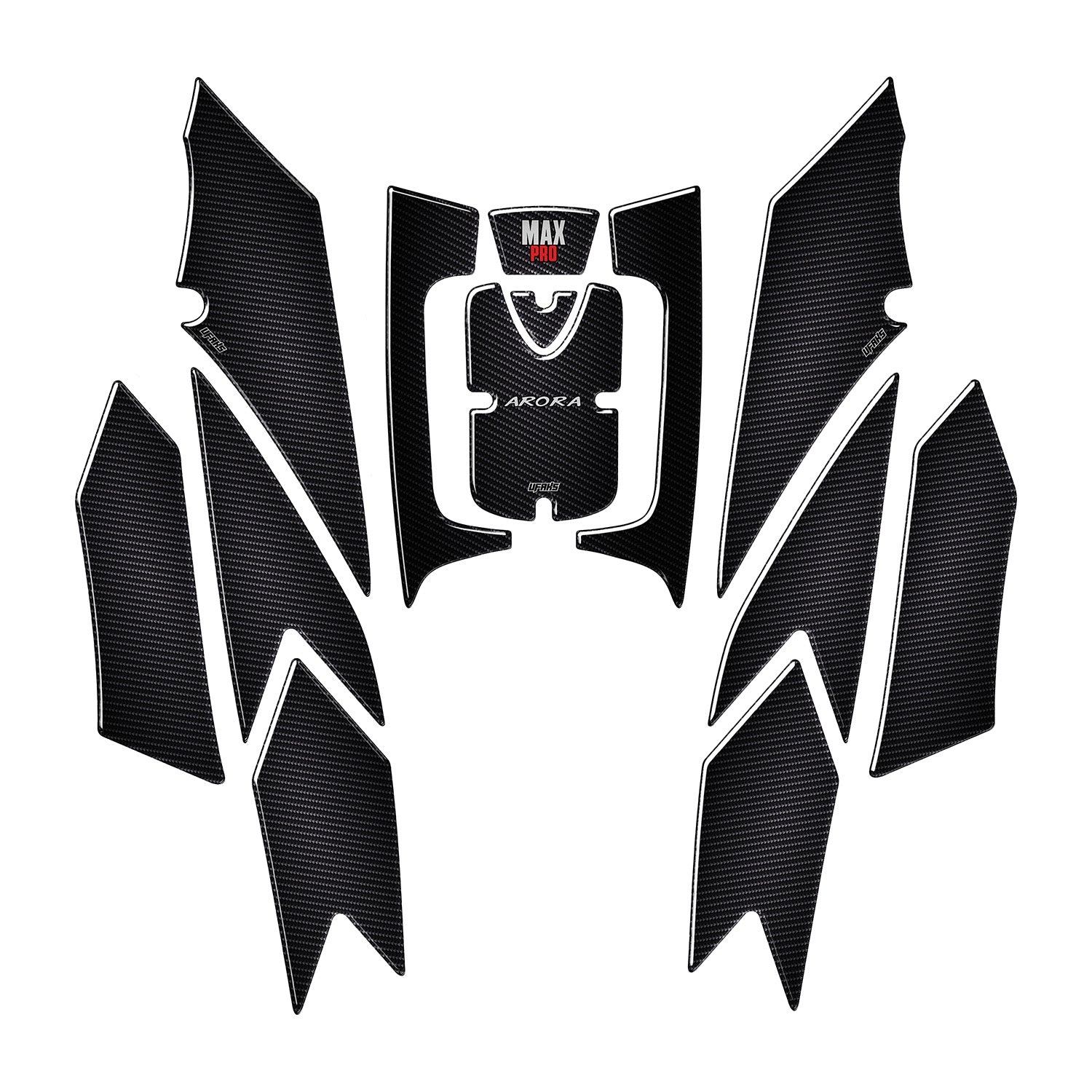 Arora Max Pro 125-250 Karbon Tasarımlı Tank Pad Seti (2024-2026)