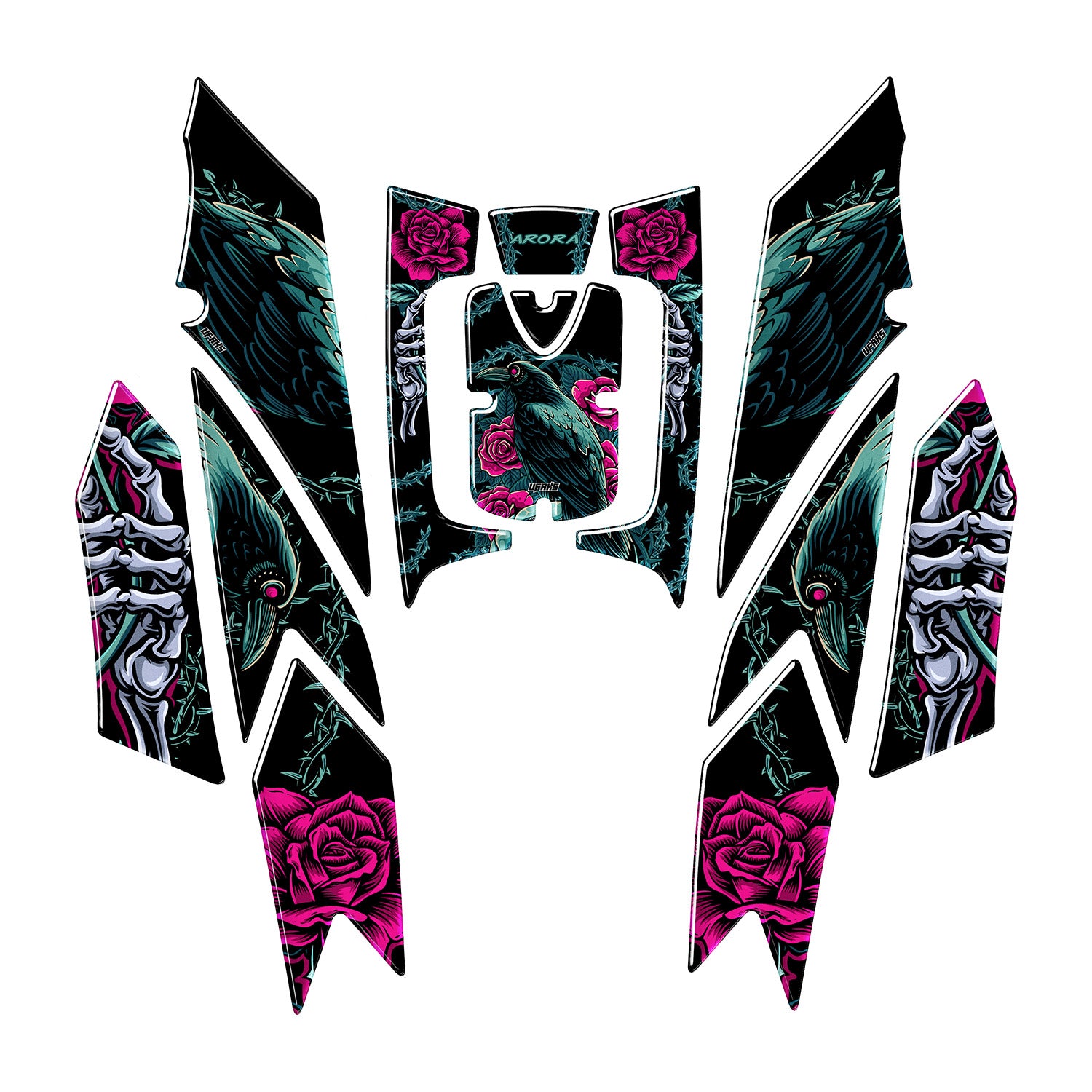 Arora Max Pro 125-250 Raven & Rose Tank Pad Seti (2024-2026)