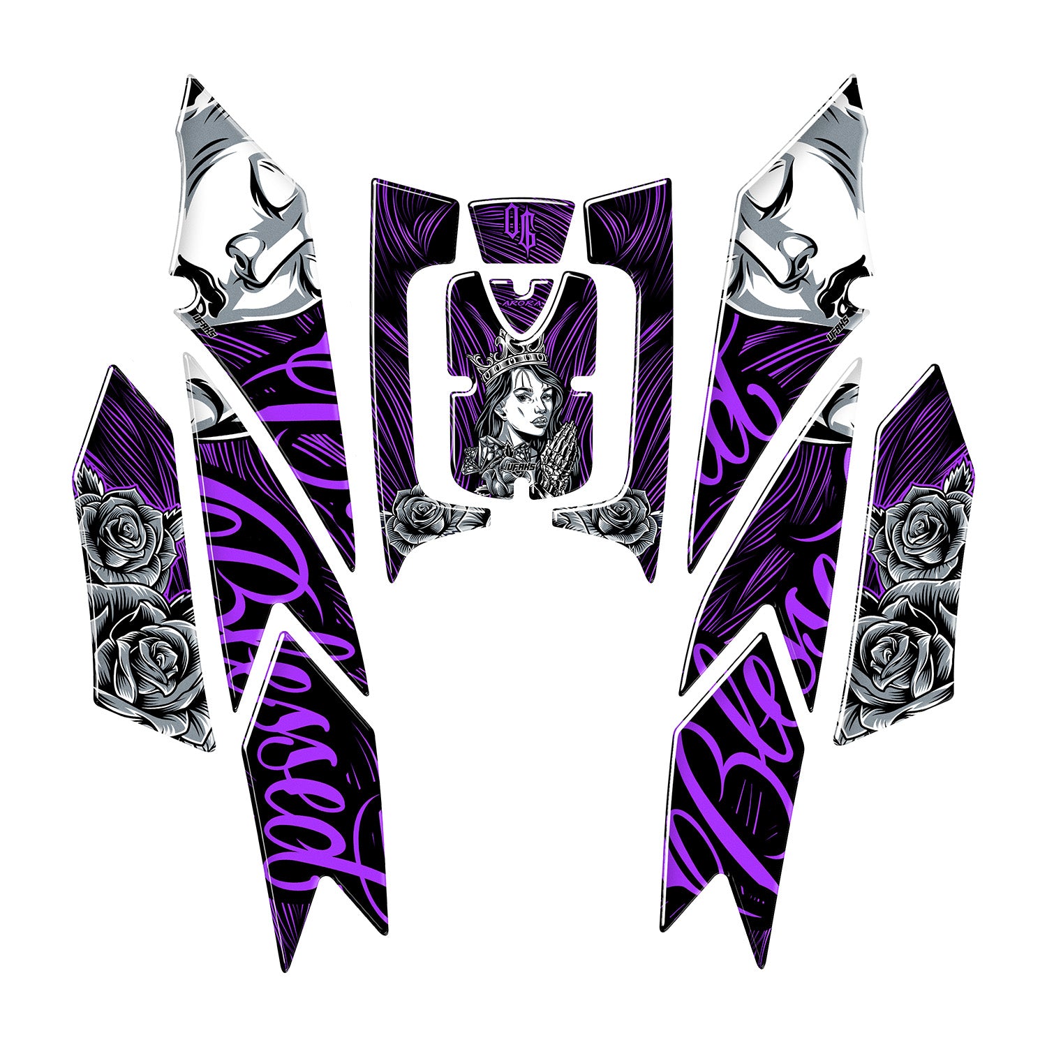 Arora Max Pro 125-250 Shadow Queen Tank Pad Seti (2024-2026) #renk_mor