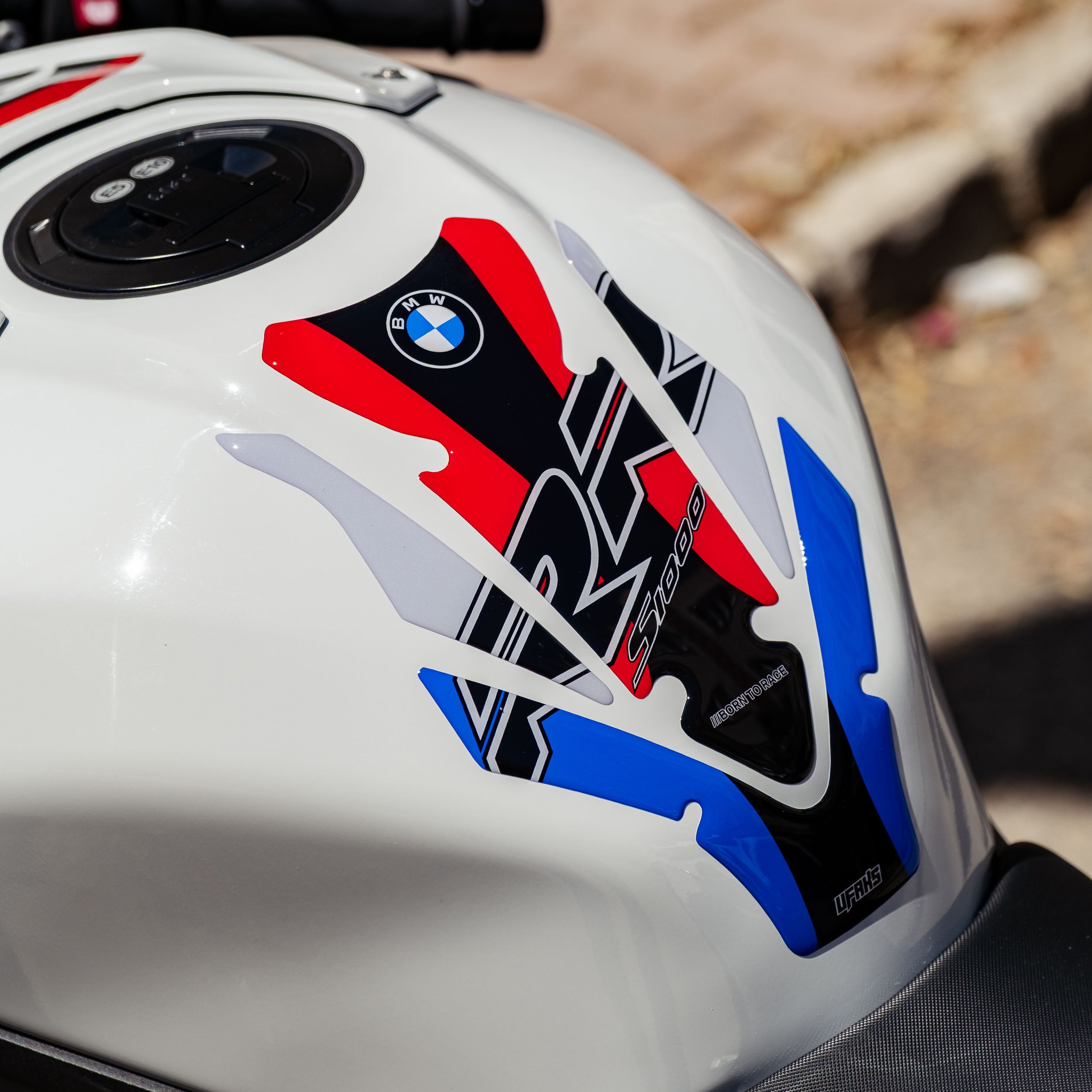 BMW S 1000 RR Factory Color Tank Pad Set (2020-2026)