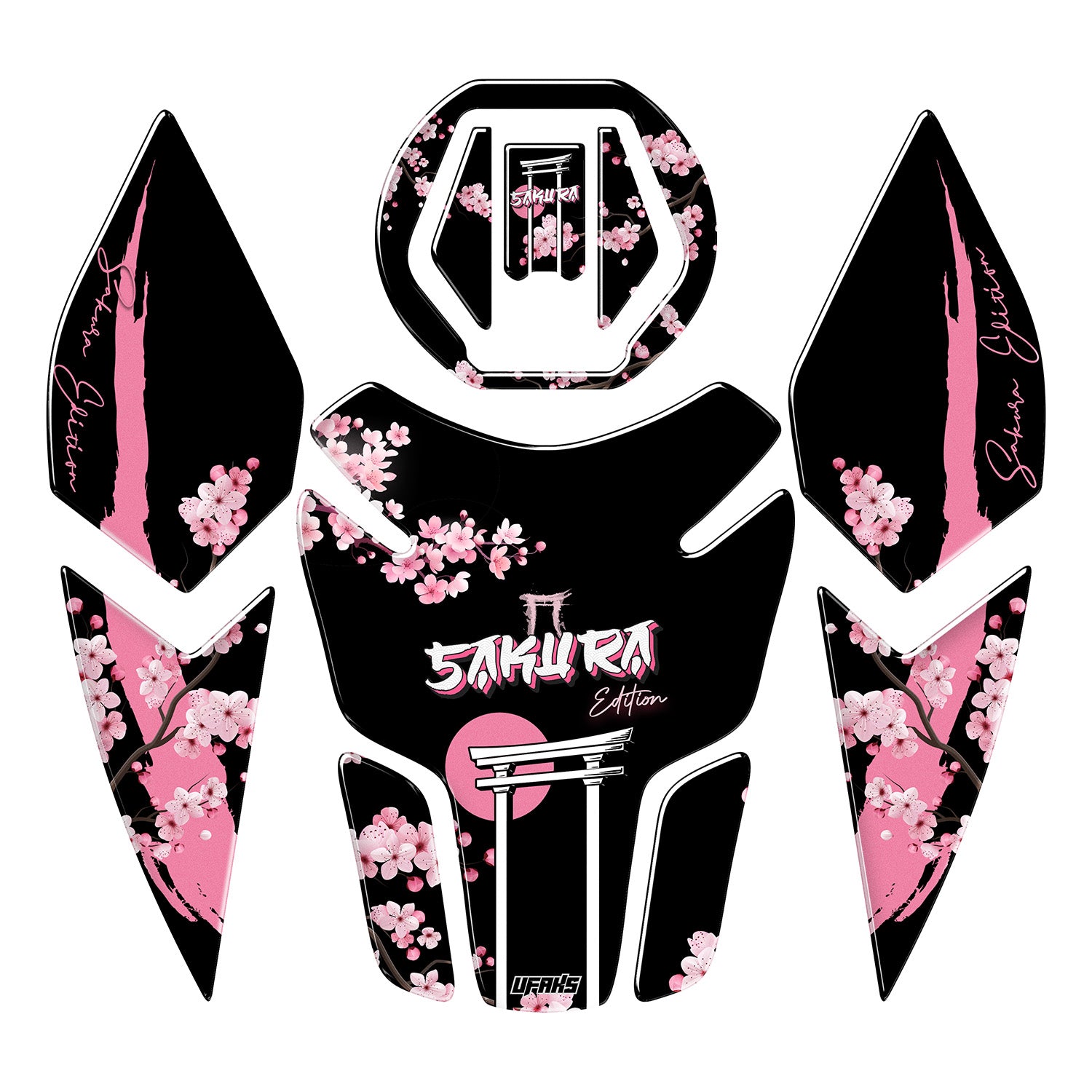 Bajaj Dominar D 250 / D 400 Sakura Edition Tank Pad Set #renk_pembe