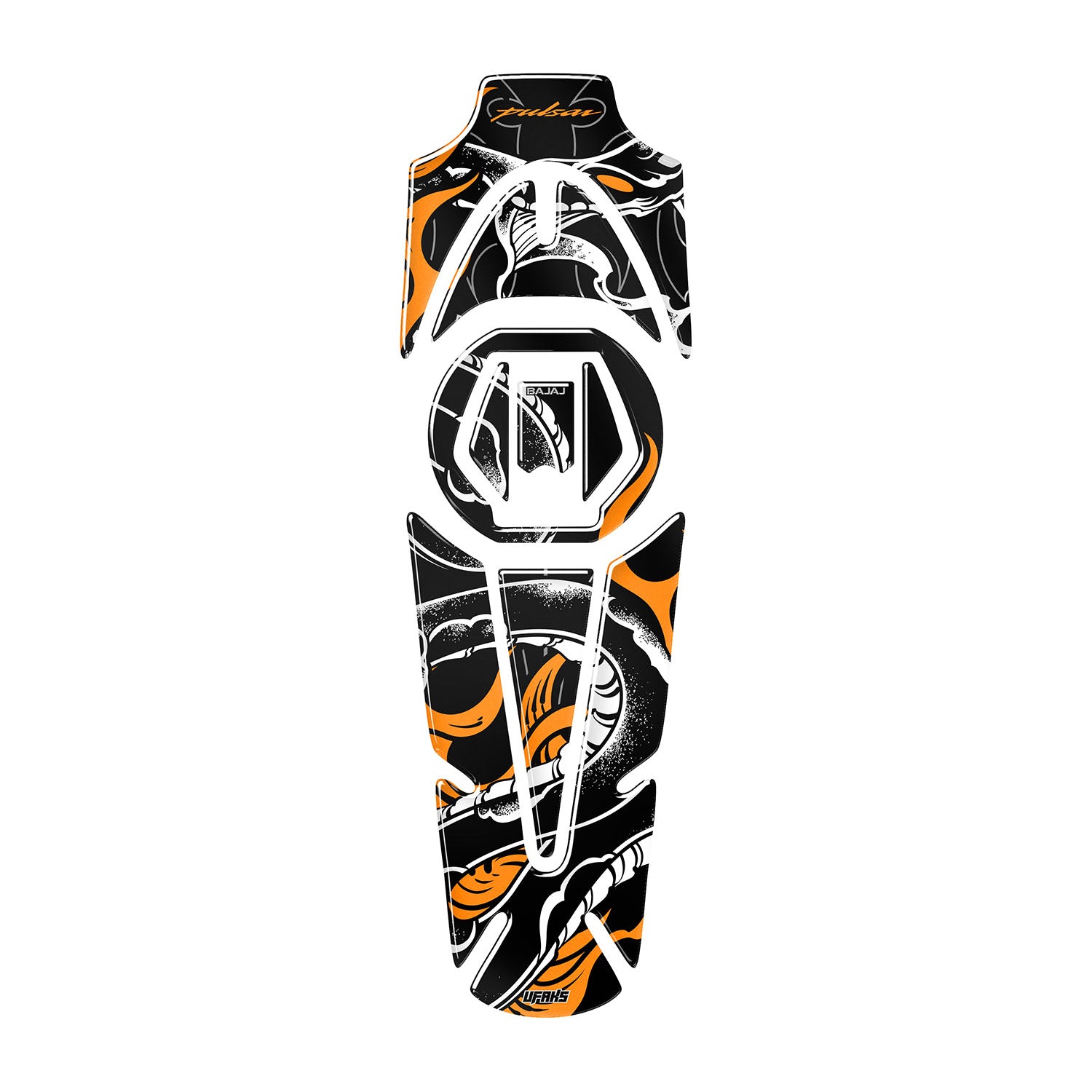 Bajaj Pulsar NS 200 Snakebite Tank Pad (2014-2024) #renk_turuncu