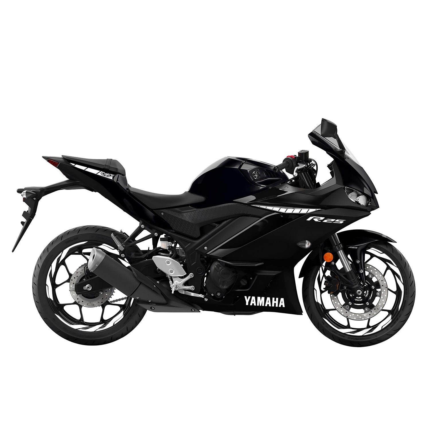 Yamaha R25 Sticker Seti (2019-2023) #renk_beyaz