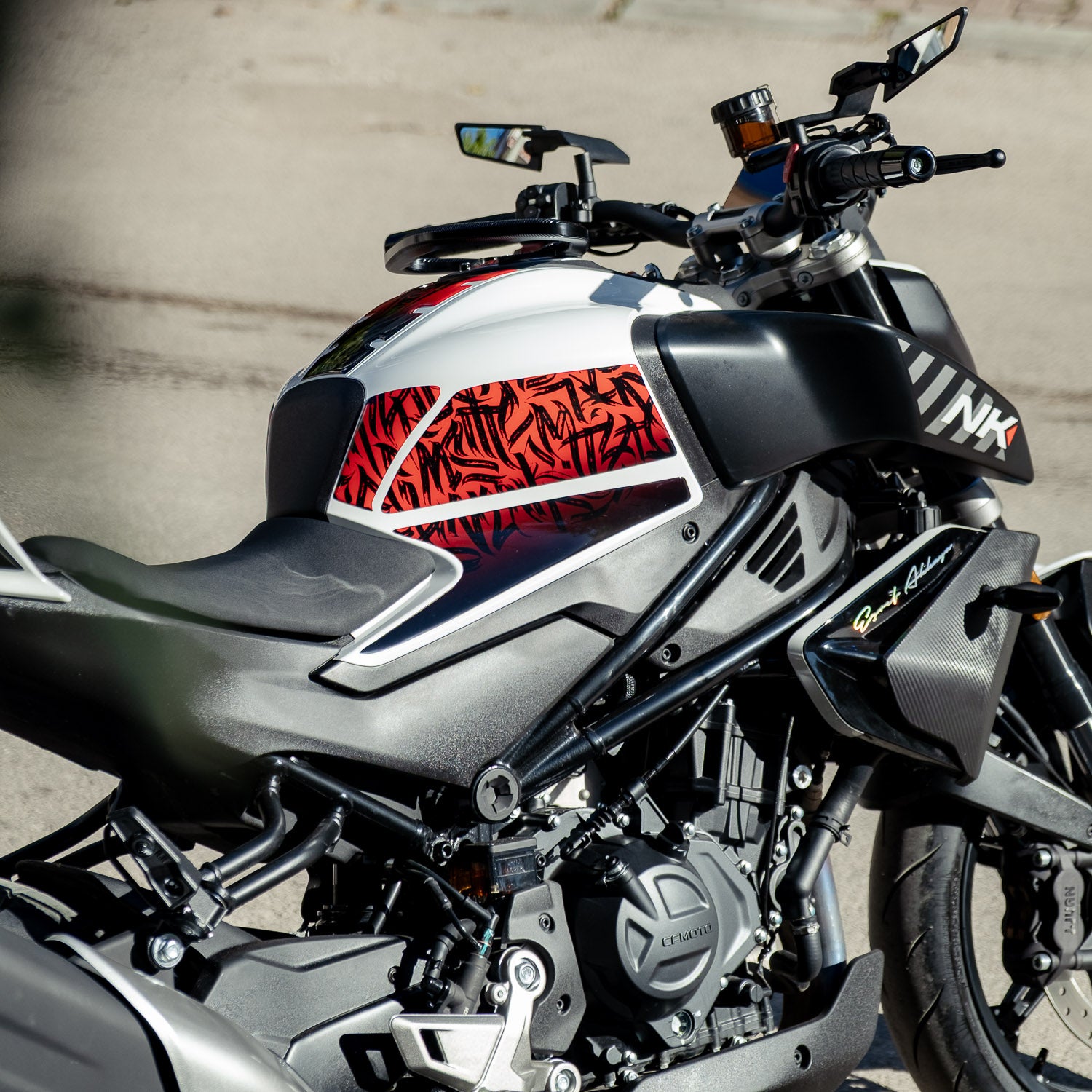 CFMOTO 450 NK Street Edition Tank Pad Set (2024-2025)