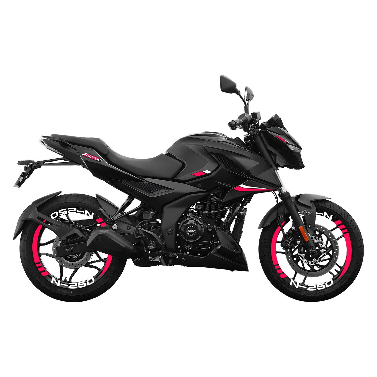 Bajaj Pulsar N 250 Sticker Seti #renk_florasan pembe