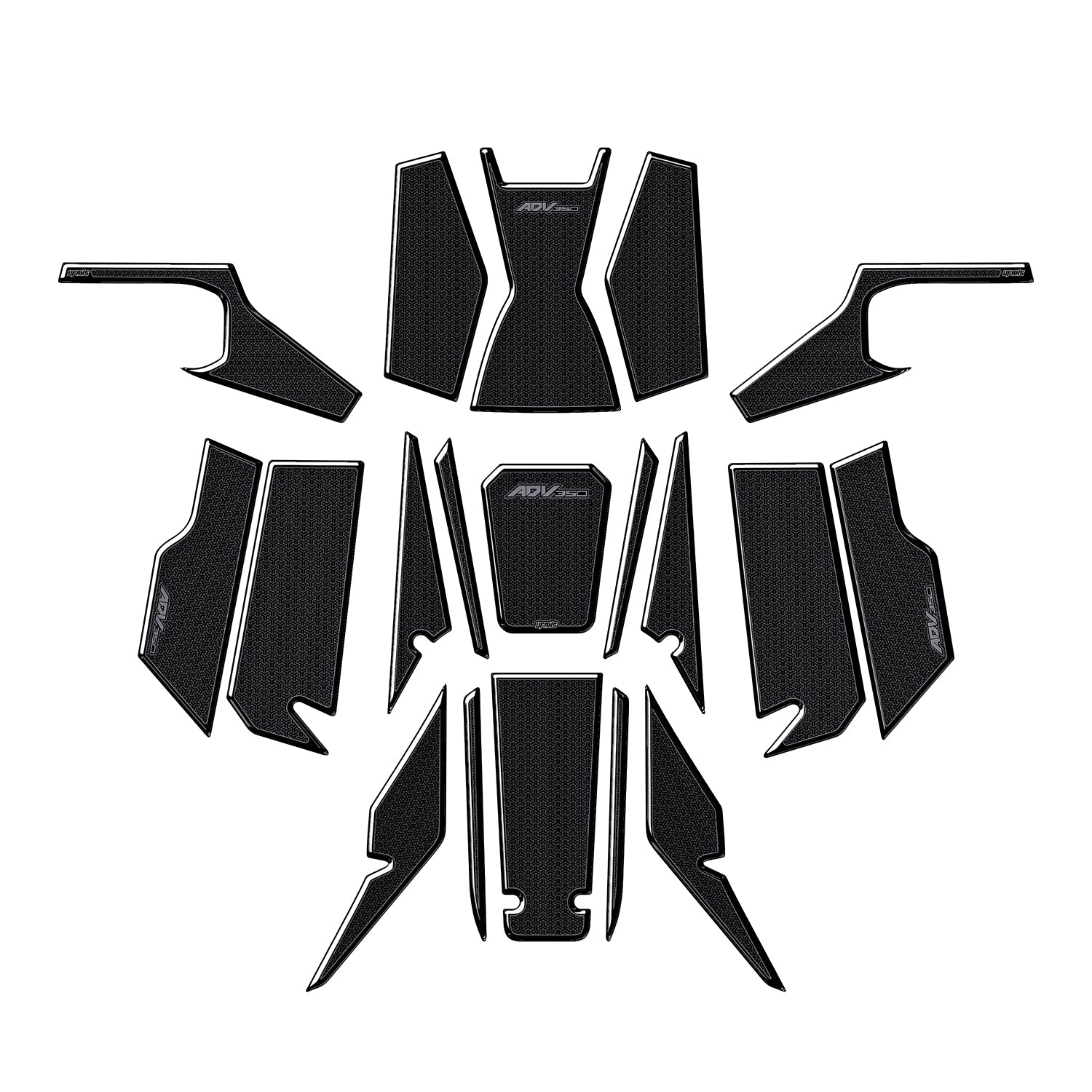Honda ADV 350 Polygon Pattern Tank Pad Seti