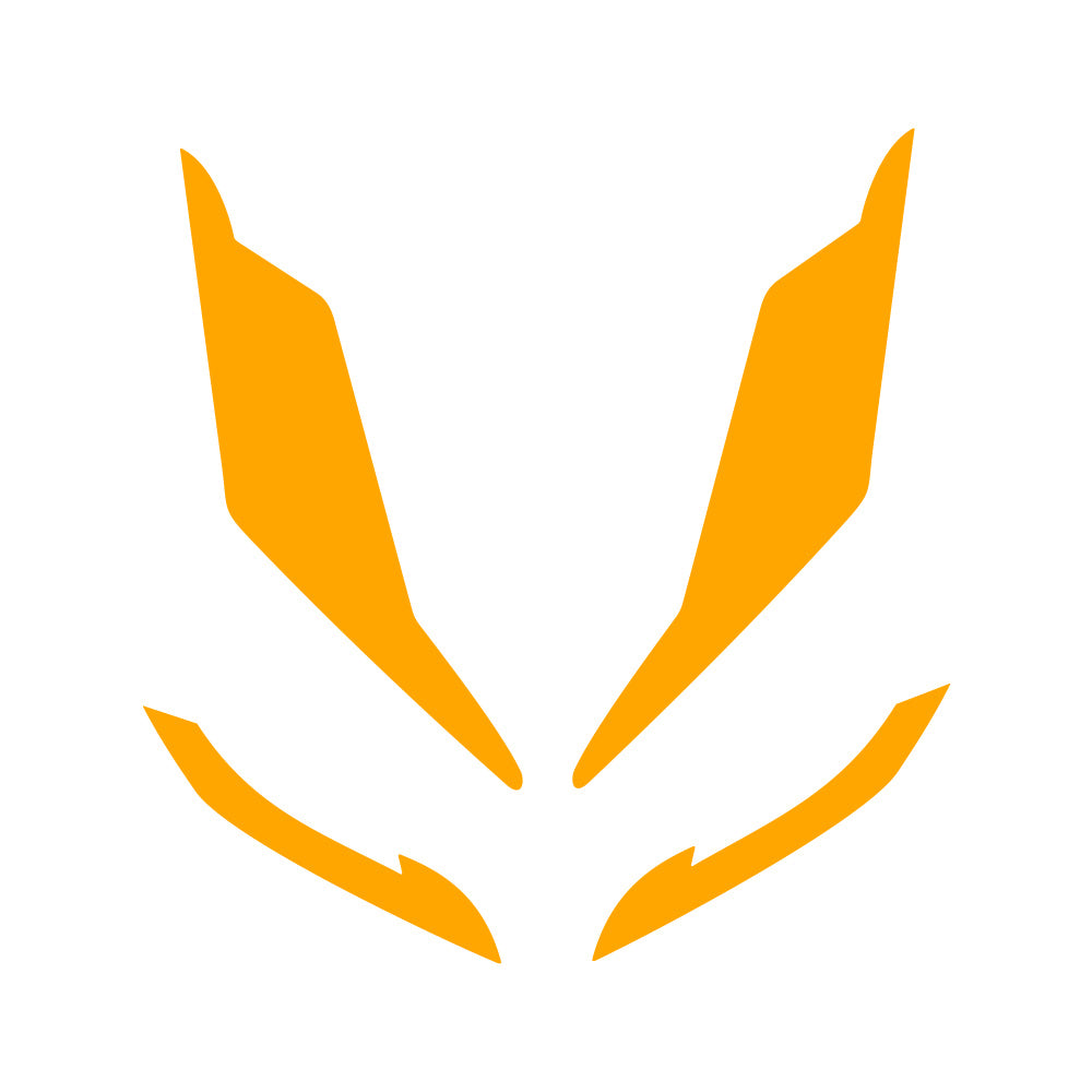 Honda PCX Kalın Ön Far Üstü Filmi, Far Kaşı (2021-2024) #renk_turuncu