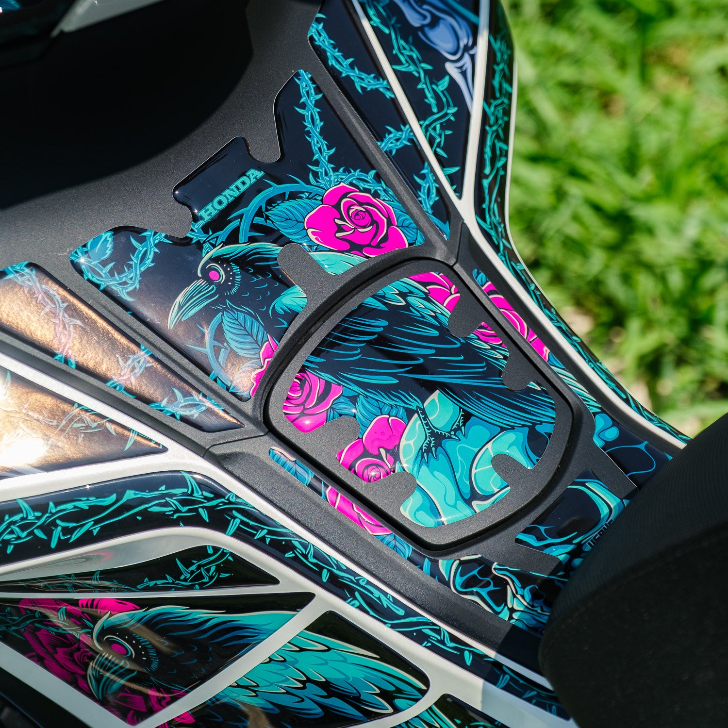 Honda PCX Raven & Rose Tank Pad Set (2025)