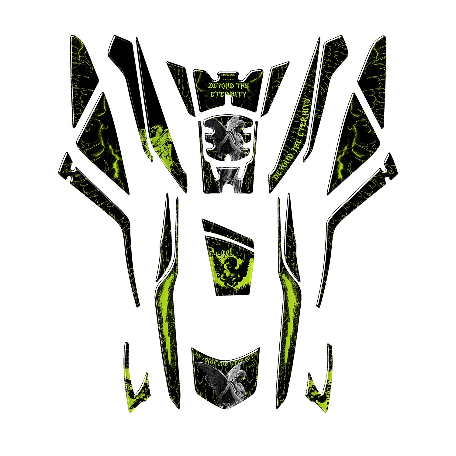 Honda PCX Beyond the Eternity Tank Pad Set (2025) #set_tank pad set #renk_florasan sarı