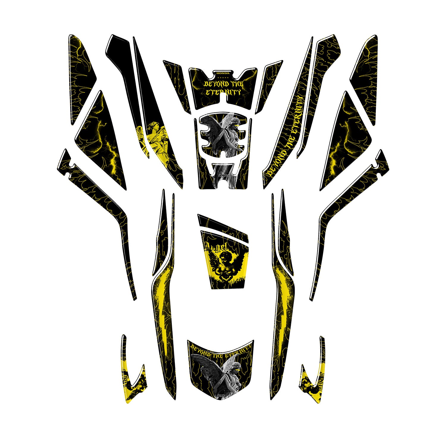 Honda PCX Beyond the Eternity Tank Pad Set (2025) #set_tank pad set #renk_sarı