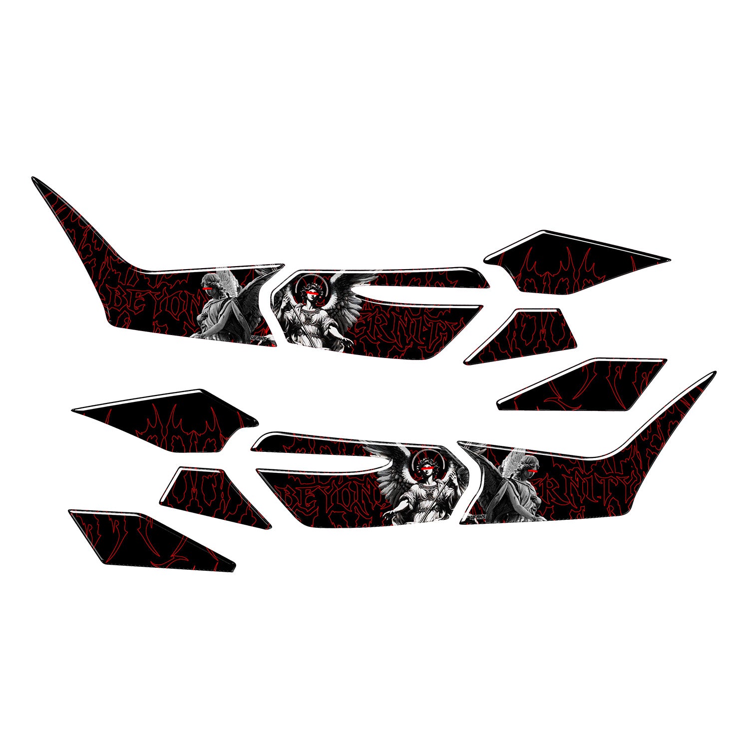 Honda PCX Beyond the Eternity Tank Pad Set (2025) #set_yan pad set #renk_kırmızı