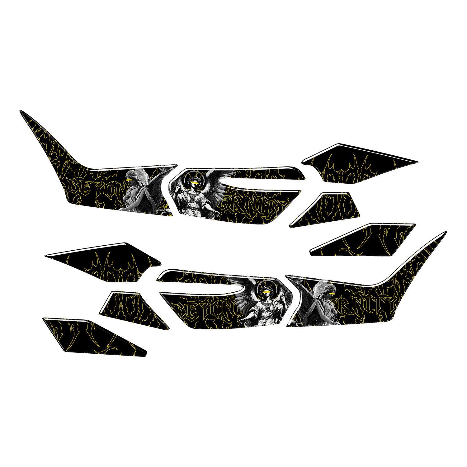 Honda PCX Beyond the Eternity Tank Pad Set (2025) #set_yan pad set #renk_sarı