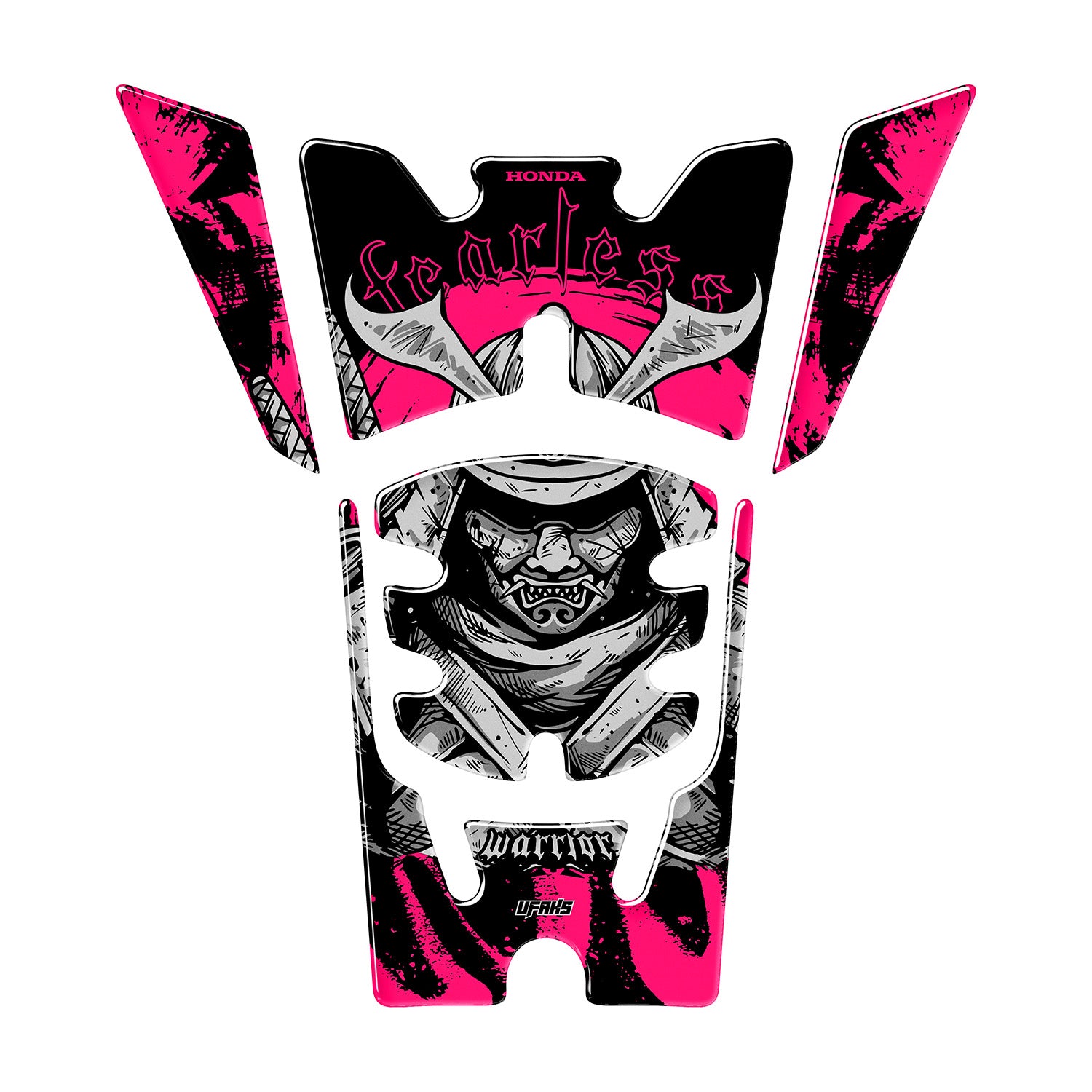 Honda PCX Fearless Warrior Tank Pad Set (2025) #set_depo pad #renk_florasan pembe