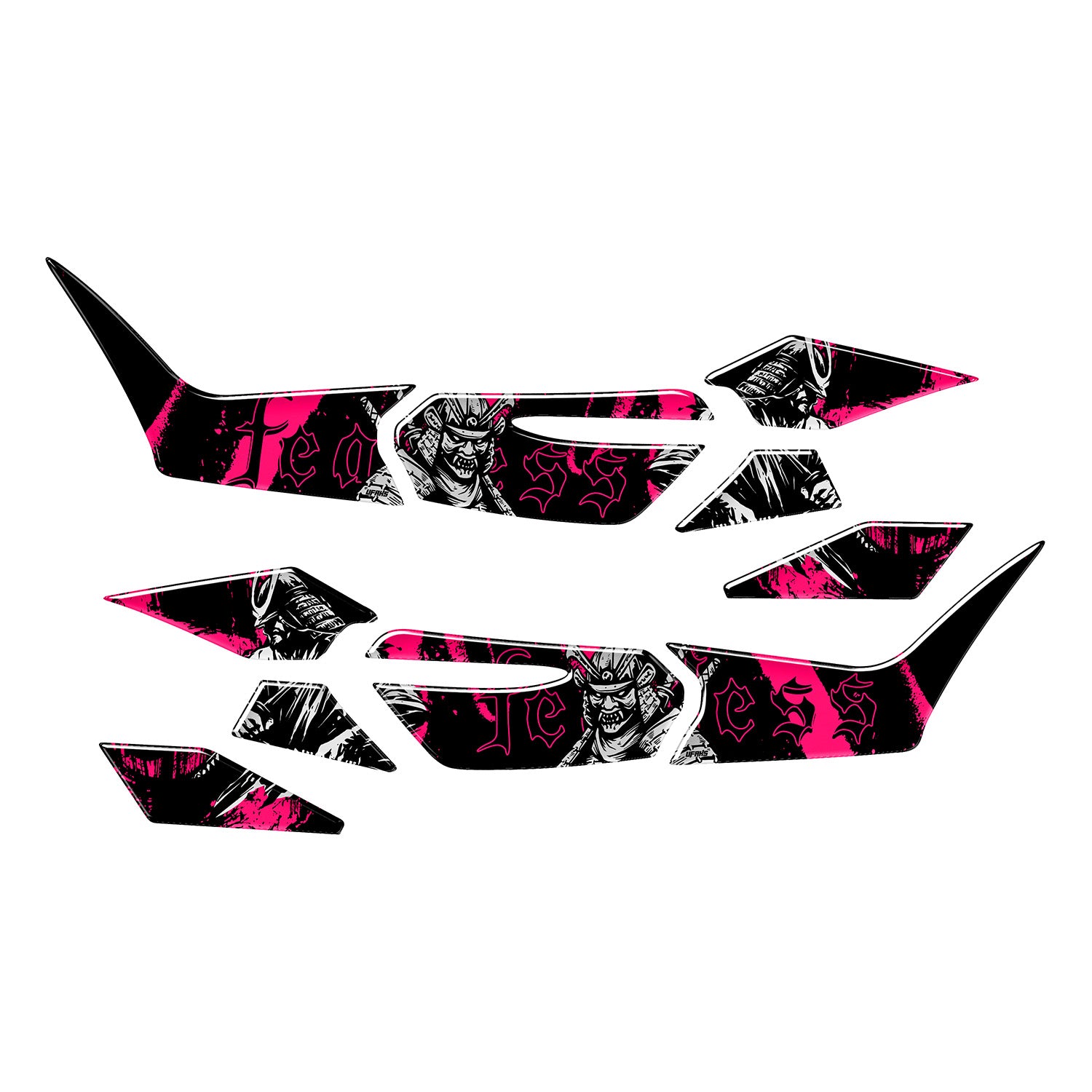 Honda PCX Fearless Warrior Tank Pad Set (2025) #set_yan pad set #renk_florasan pembe