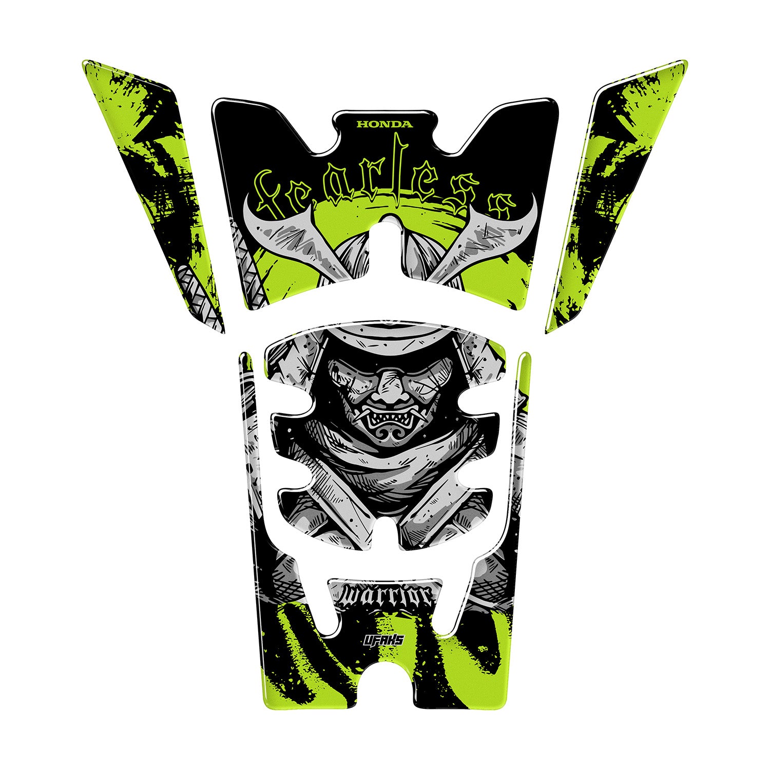 Honda PCX Fearless Warrior Tank Pad Set (2025) #set_depo pad #renk_florasan sarı