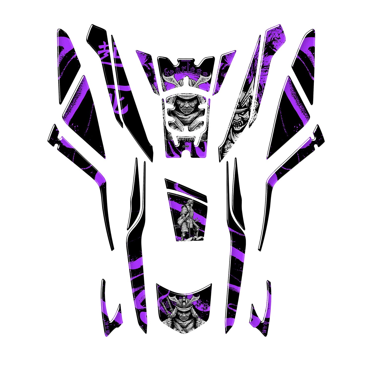 Honda PCX Fearless Warrior Tank Pad Set (2025) #set_tank pad set #renk_mor