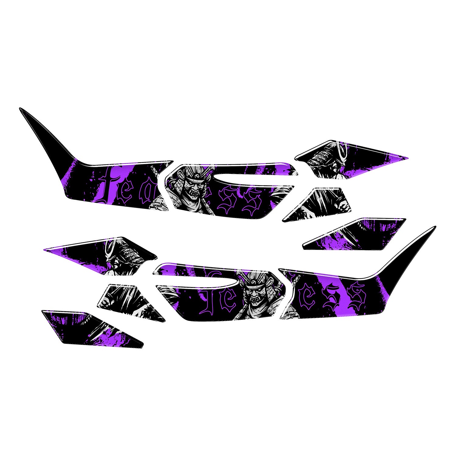 Honda PCX Fearless Warrior Tank Pad Set (2025) #set_yan pad set #renk_mor