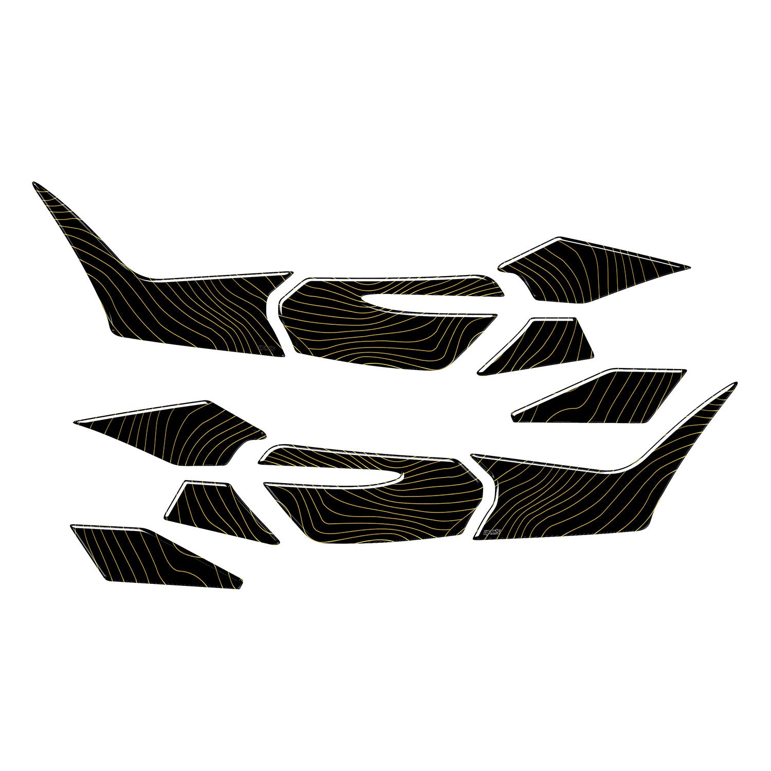 Honda PCX Kemal Atatürk Tank Pad Set (2025) #set_yan pad set #renk_altın