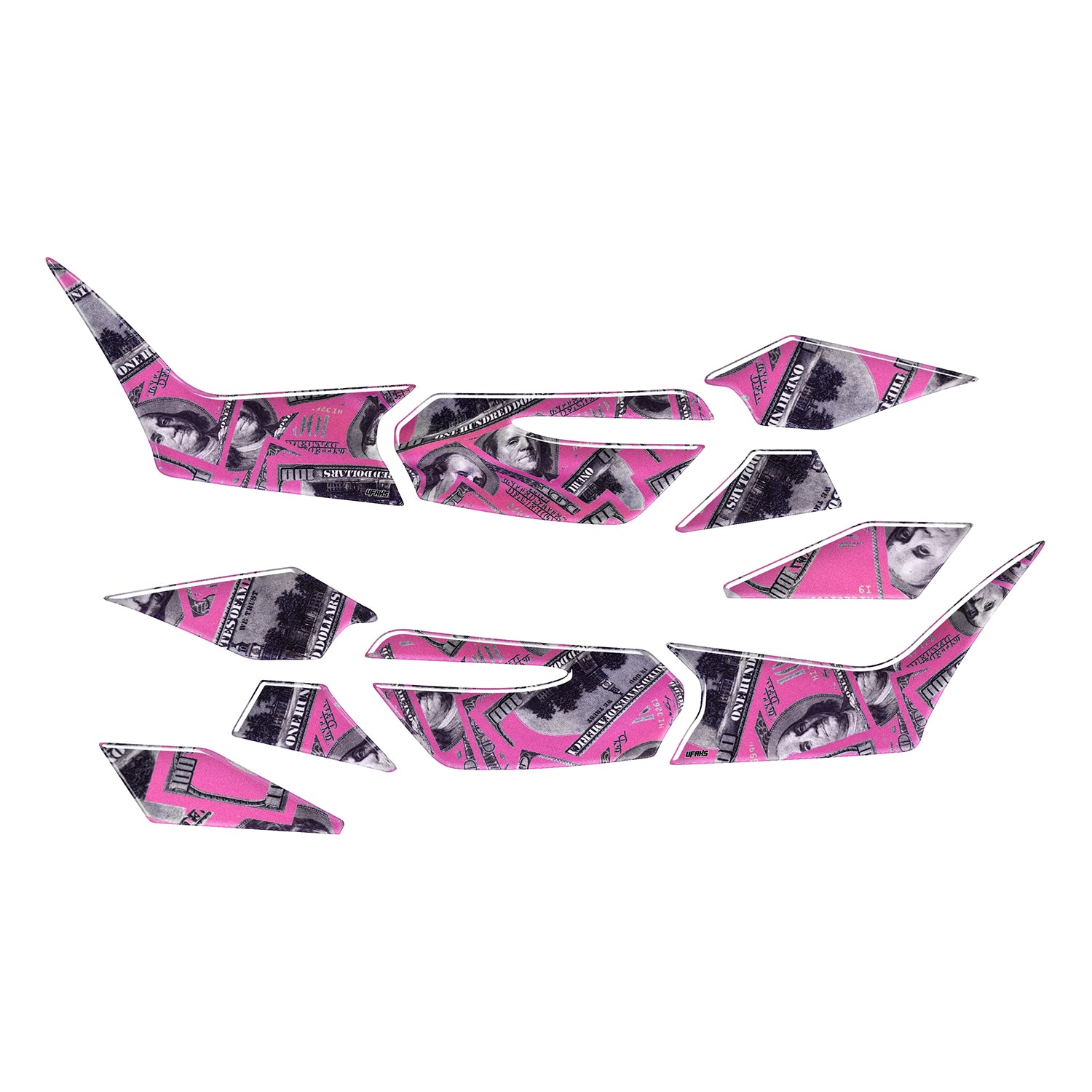 Honda PCX Money Maker Tank Pad Set (2025-2026) #set_yan pad set #renk_pembe