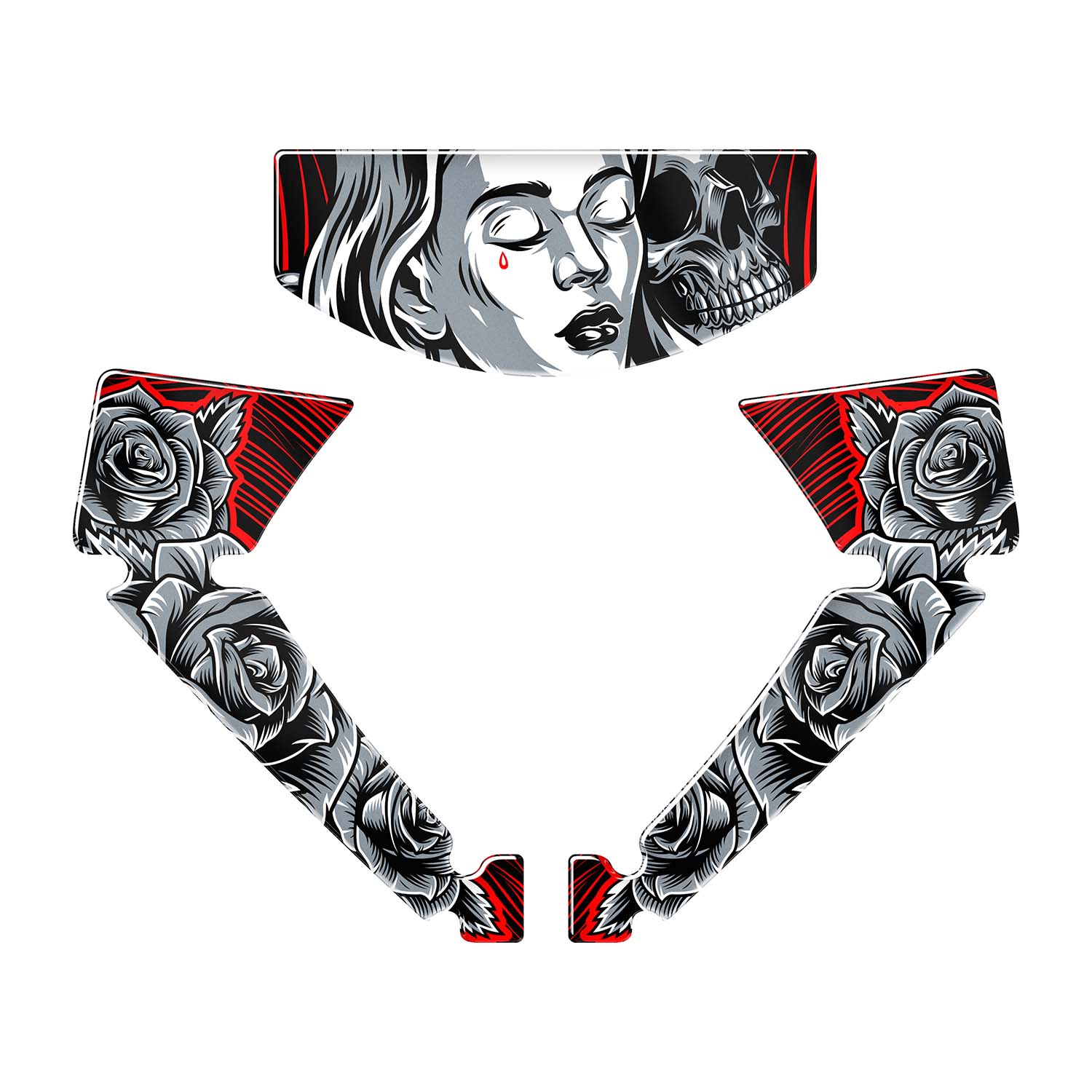 Honda PCX Shadow Queen Tank Pad Set (2025) #renk_kırmızı #set_gidon ve çamurluk seti