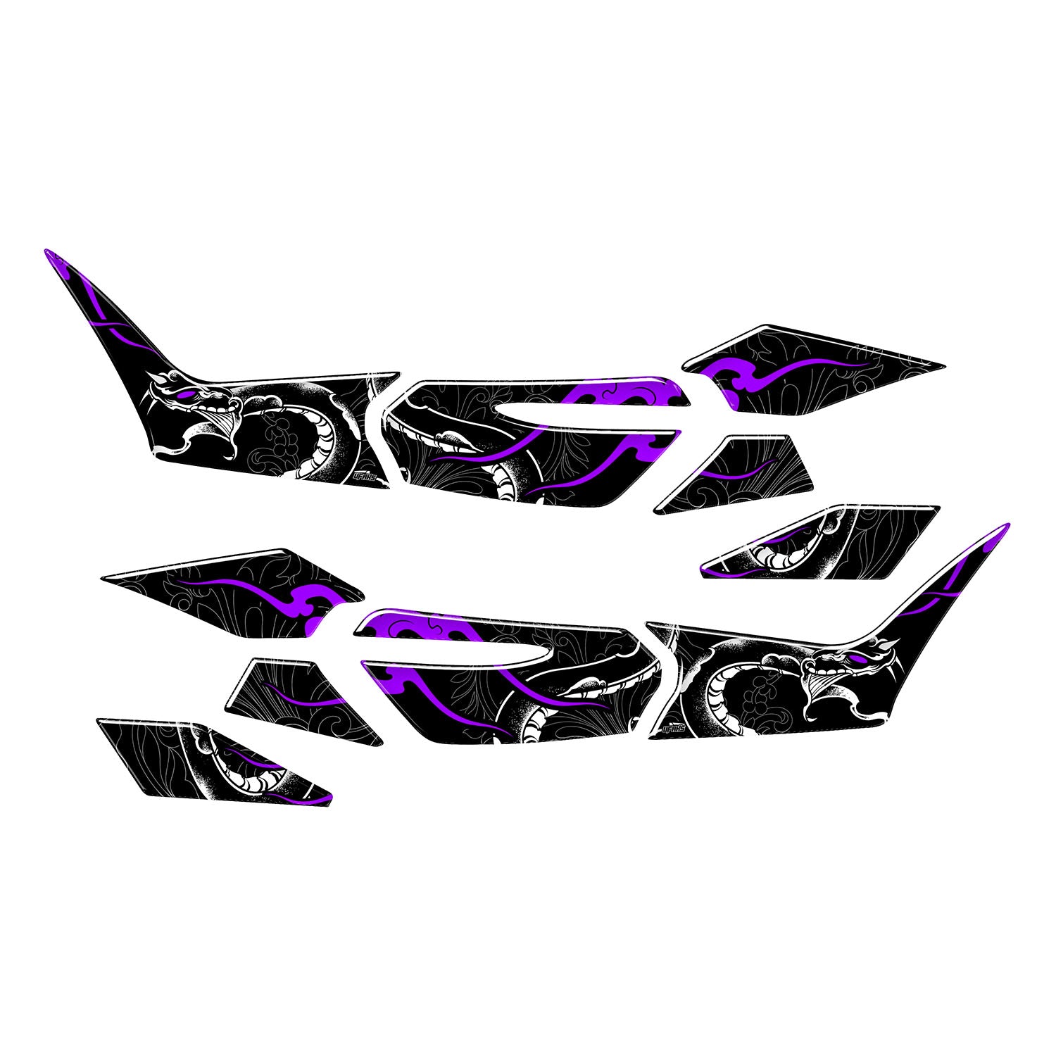 Honda PCX Snakebite Tank Pad Set (2025) #renk_mor #set_yan pad set