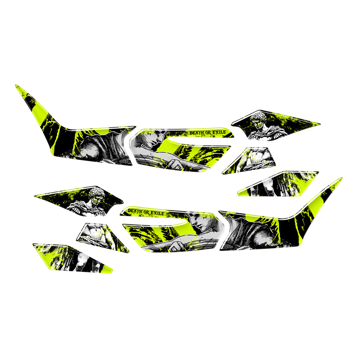 Honda PCX Titan Tank Pad Set (2025-2026) #set_yan pad set #renk_florasan sarı