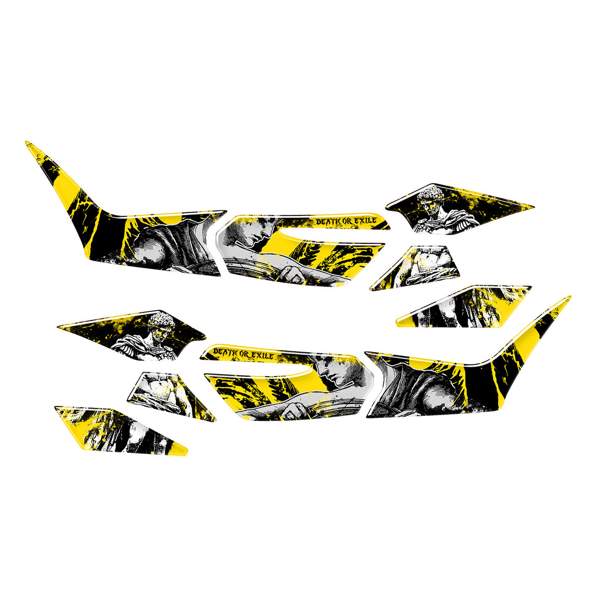 Honda PCX Titan Tank Pad Set (2025-2026) #set_yan pad set #renk_sarı