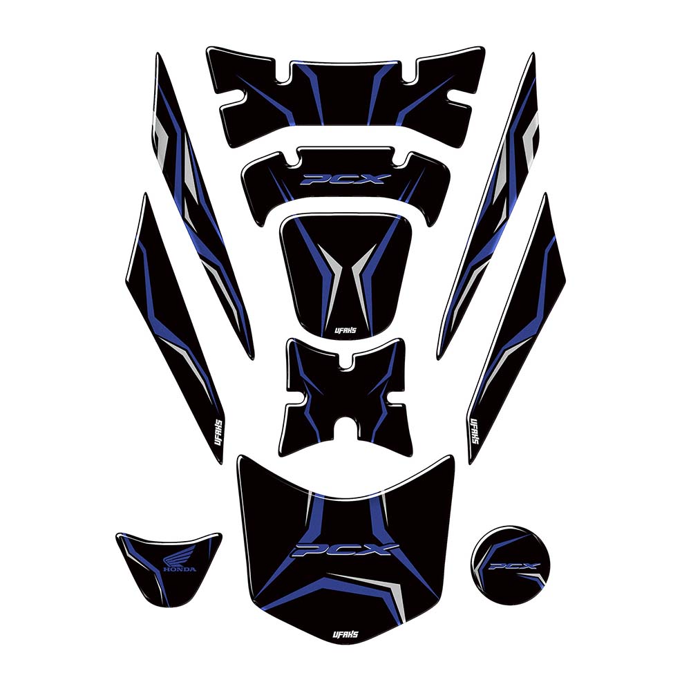 Honda PCX Uyumlu Tank Pad Set (2018-2020) #renk_lacivert