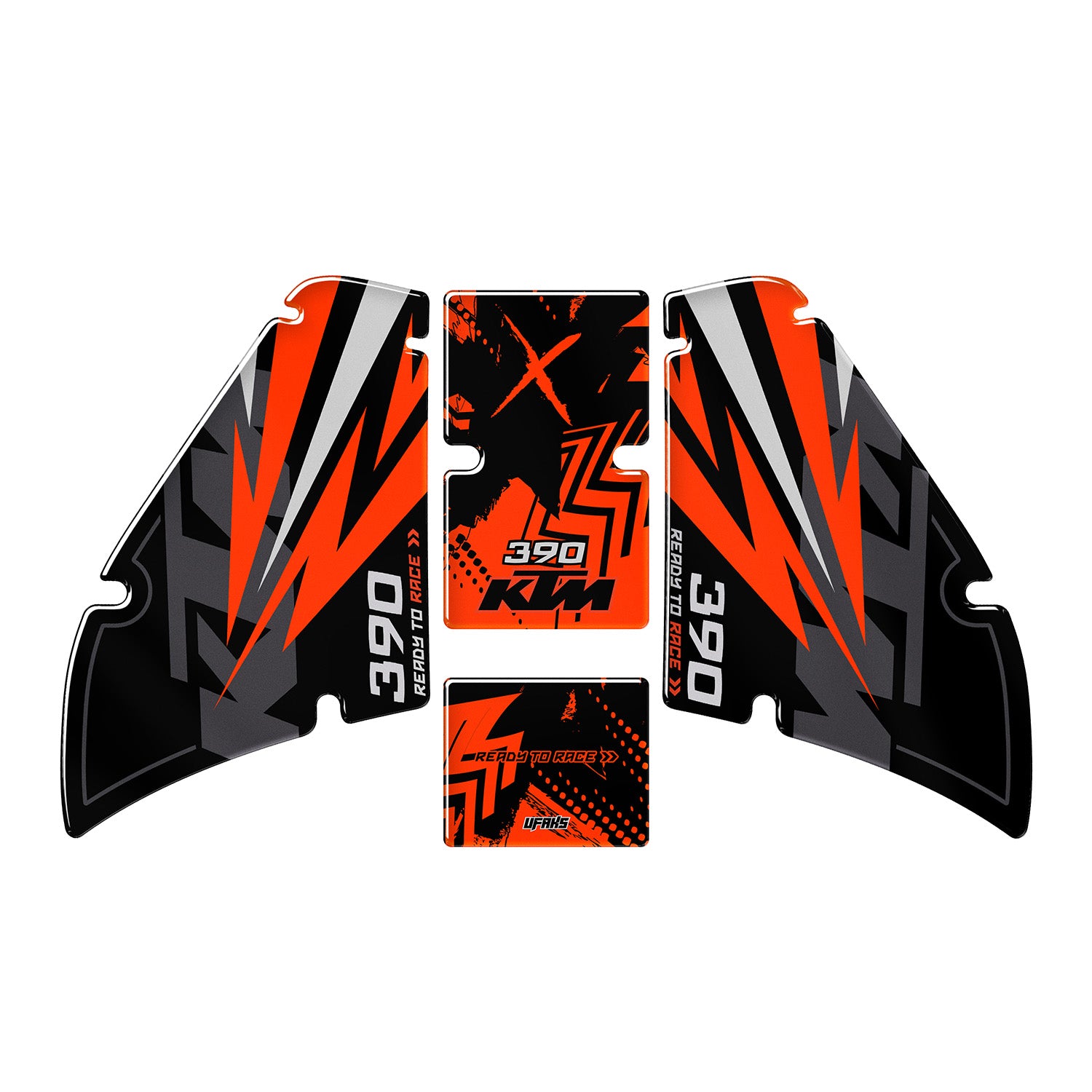 KTM 390 Duke Orange Punch Tank Pad Seti (2023-2025)