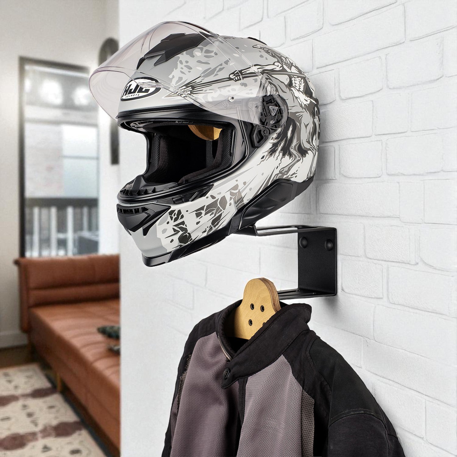 Kask Standı – Duvara Monte Kask Askısı (Tüm Kasklar ile Uyumlu)