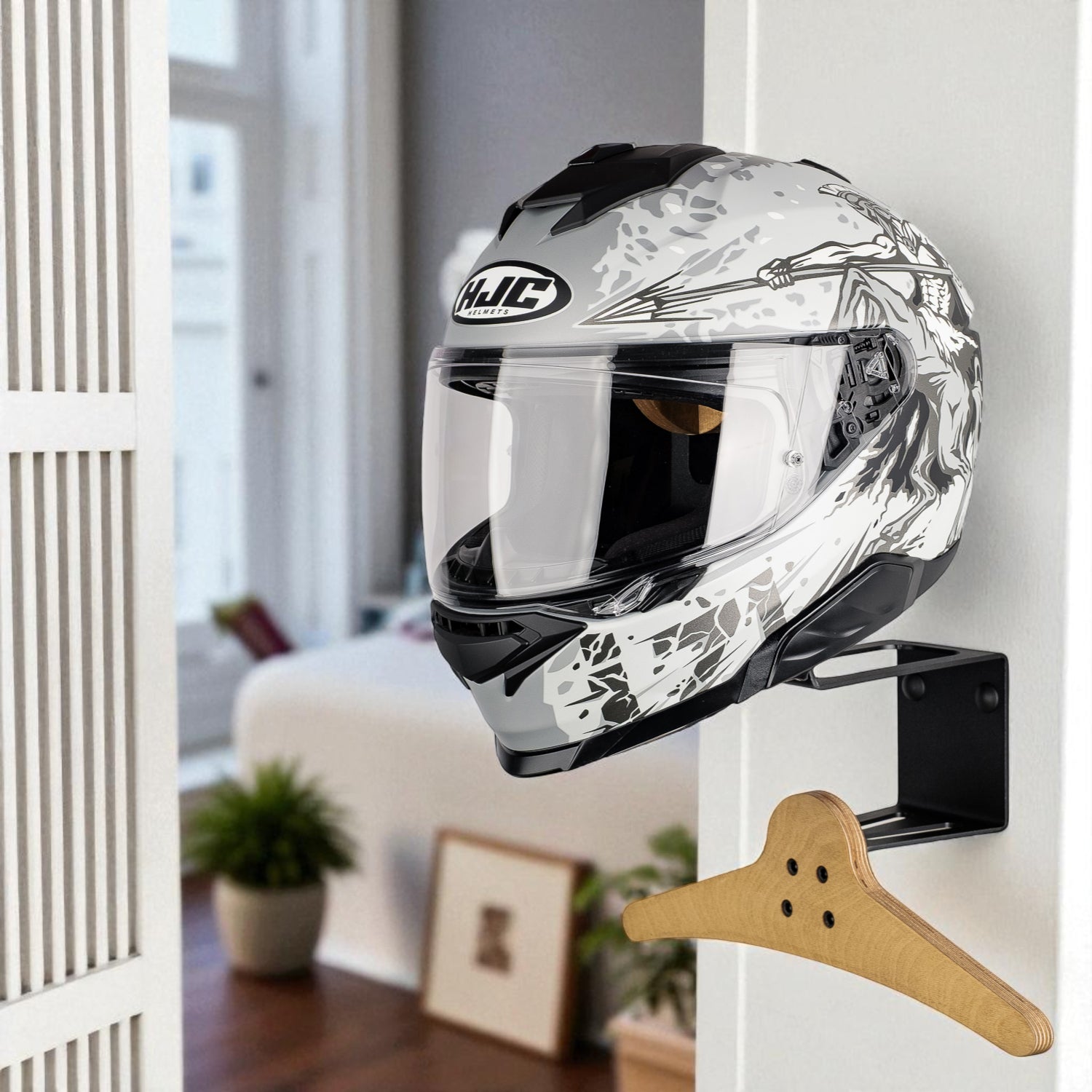 Kask Standı – Duvara Monte Kask Askısı (Tüm Kasklar ile Uyumlu)